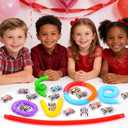 VKTEN 56PCS Party Favors for Kids, 28 Pop Tubes and 28 Mini Pull Back Cars, Birthday Party Favors, Goodie Bag Stuffers, Treasure Box Toys, Classroom Prizes, Carnival Rewards for Boys and Girls