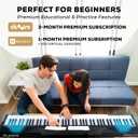 Alesis 88 Key Keyboard Piano with 480 Sounds, Speakers, USB MIDI, Sheet Music Tablet Rest, Power Adapter and Piano Lessons for Beginners, 88 Tasti