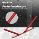 Bevinsee Front Grille V Cover Braces Kidney Struts Rods Tuning Bar | Compatible with E46 323i 325i 328i 330i 1999-2006, Steel Red