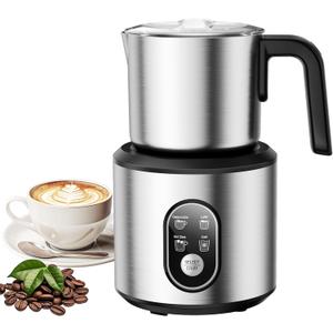Milk Frother and Steamer, 4-in-1 Automatic Milk Warmer, 12oz Heat