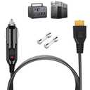 12V/24V XT60 Car Charger Suitable for Ecoflow Delta/River, Bluetti EB55, Anker XT60 and 757/767 connectors Solar Power Plants, Compatible with Ecoflow Wave 2 Cigarette Lighter Cables