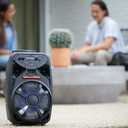 iLive Electronics Wireless Tailgate Party Speaker, LED Light Effects, Built-in Rechargeable Battery, Black (ISB380B)