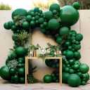 Balloons Double Stuffed Dark Emerald Green Balloons Different Sizes Latex Forest Hunter Green Balloon Arch Garland Kit for Birthday Baby Shower Safari Graduation Christmas Party Decorations