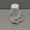 Power Strip Tower, SUPERDANNY 12 Outlets with 35W USB(2 USB-A & 2 USB-C) Charging Station, 1625W/13A, 1700J Surge Protector, 6.5ft Flat Plug Extension Cord with Multiple Outlets for Home, Office, Dorm (White)