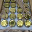 Adabocute Honey Pot, Mini Honey Jars with Wood Dipper, Gold Lid, Bee Pendants, Beige Gift Bags, Thanks for Beeing Here Tags, Mini Honey Jars for Baby Shower Favors Wedding Favors, 60 Pack