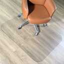 MuArts Thickest 1/5" Crystal Clear Chair Mat for Carpet or Hardwood Floor, 32"x 54"x 1/5"