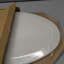 Bemis 1500EC Durable Wood Toilet Seat with Easy Clean Hinges, Made in USA, Elongated, Biscuit
