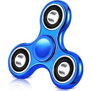 Gigilli Fidget Spinner, Stress Relief Fidget Spinners for Kids Adults, Sensory Fidget Toys Anxiety Relief for ADHD Autism Birthday Easter Basket Stuffers for Kids, Classroom Prizes for Boys Girls (Blue)