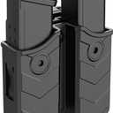 Universal Double Magazine Pouch - Dual Stack Mag Holster with Adjustable Retention for Glock, Sig Sauer, S&W, Beretta, Browning, Taurus, H&K, Springfield, Ruger Pistol Mags