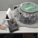 SHAWTY Retractable Garden Hose Reel 100FT 1/2" - 4-Layer Hose with Metal Bracket, Auto-Lock Slow Retraction, Outdoor Water Hose Reel for Yard & Garden - Nozzle Included (Green, 1/2" 100ft)