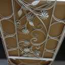 Sungmor Metal Trellises for Climbing Plants, Overall 20 Inch Width & 82.5 Inch Tall, 2PC White Pack, Decorative Retro Style Trellis Fence Panels, Garden Plant Support, Flower Rose Climbing Rack