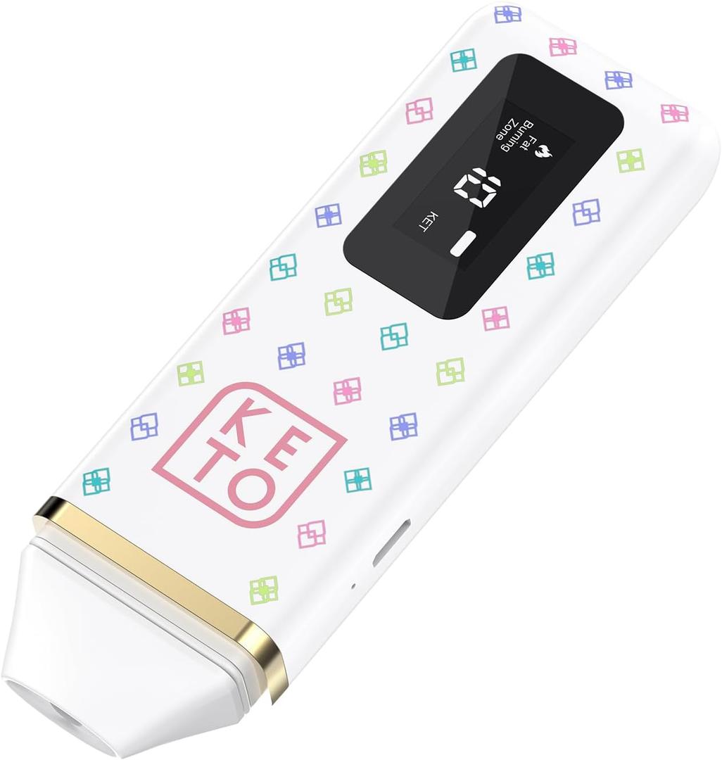 Professional Ketosis Meter, Portable Rechargeable Ketone Breath Analyzer & Monitoring High Precision Ketone Monitors Breath Analyzer Ketosis Tester for Testing Ketosis