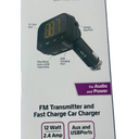 ZGear FM Transmitter and Fast Charging Car Charger 12 watt 2.4 amp Aux & USBport