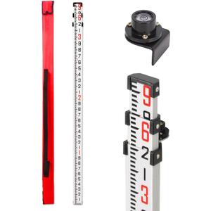 Aluminum Grade Rod, 9 ft, 3 Sections, 10ths Scale