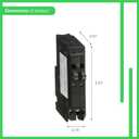 Square D - Tandem mini Circuit Breaker, QO, 2 x 1 Pole at 20A, 120/240VAC, 10kA, Plug in Mount, Clam Pack - QO2020C