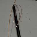 24 Inch Ceiling Fan Extension Downrod with Wires, 2FT Black Downrod for Fan,1 Inch Outside Diameter,Suit for Most of Fan(Not Threaded)