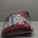 Chunky Knit Throw Blanket, 50''*60'' Knitted Throw Chenille Yarn for Bed Couch, Handmade Red Crochet Big Thick Blanket, Machine Washable Cute Comfy Blanket for Home Decor