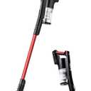 Eureka Lightweight Cordless Stick Vacuum Cleaner Convenient for Hard Floors, Rechargeable Handheld Vacuum Cleaner Portable with Powerful Motor Efficient Suction, NEC101, Rose Red