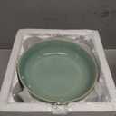 HVH 8.5 inch Large Pasta Bowls Set of 4, 46oz Big Salad Bowl Set of 4, Shallow Bowls, Dinner Bowls Set, Ceramic Bowls Set Microwave and Dishwasher Safe, Smooth glaze (Turquoise)