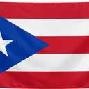 Puerto Rico Flag 3x5 Ft Puerto Rican National Flags with Brass Grommets and Double Stitched Vibrant Colors for Indoor Outdoor Party Decorations Bar Garden Street Decoration