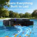 Solar Powered Pool Skimmer Robotic, Automatic Pool Surface Cleaner with APP Support, 24/7 Continuous Cleaning, Dual Charging Modes, Twin Salt Chlorine Tolerant Motors, Ideal for All Swimming Pool