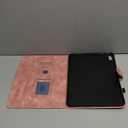 Mantala Funda para for iPad Air Case 4th Generation, Soft Touch Faux Leather with Card Slots and Kickstand, Water-Proof Precise Cutouts Compatible with iPad Funda para iPad Air M2 11 inch Case Pink