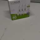 Sigalux Candelabra LED Light Bulbs Dimmable, E12 40 Watt Chandelier Light Bulbs, CA10 Flame Tip Candle Light Bulbs, 5000K Daylight, E12 LED Bulb for Chandeliers, Ceiling Fan, Pendant, 6 Pack