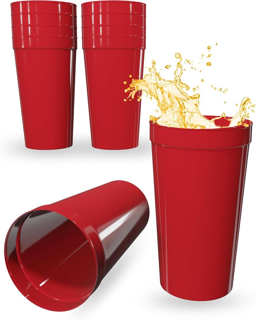 10 Pack 32 oz Blank Plastic Cups