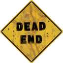 Vintage Metal Tin Sign Dead End Horror Room Decor Halloween Horror Bathroom Decor Rustic Retro Wall Decor for Men Cave Gifts 8x8 in
