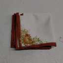 Elrene Home Fashions Autumn Pumpkin Grove Fall Napkins, Seasonal Fall Cloth Napkins, 17" x 17", Set of 4