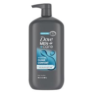 DOVE MEN + CARE Body and Face Wash Hydrating Clean Comfort Men's Body Wash with 24Hour Nourishing Micromoisture Technology 30 oz