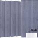 5 Pack Large Acoustic Panels, 48"X24"X0.4" Sound Proof Foam Panels for Walls, Sound Dampening Panels, Sound proof panels for walls, Soundproof Wall Panels for Home Studio&Office Decor.(Dark Grey)