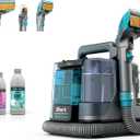 Shark StainStriker HairPro Portable Carpet, Upholstery & Area Rug Cleaner, Self-Cleaning, Stain, Hair & Odor Remover, Perfect for Pets & Car Interiors, 3 Tools & Pet Cleaning Solution, Teal, PX253BRN