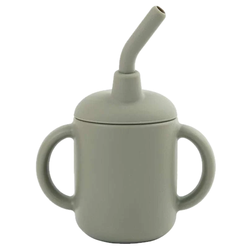 Clay Training Cup, Baby Learning Cup for Toddlers, Small Handmade-Style Drinking Cup
