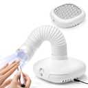 Nail Dust Collector for Nail Tech - 13000RPM Nail Vacuum Dust Collector with 360 Fexible Tube & Reusable Filter - Manicure Dust Cleaner for Acrylic Nail Salon, Home DIY & Crafts