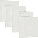 Frienda 4 Pcs Fluorescent Light Covers Replacement Flat Clear Prismatic Acrylic Ceiling Light Cover Panels(24" x 24" x 0.1")