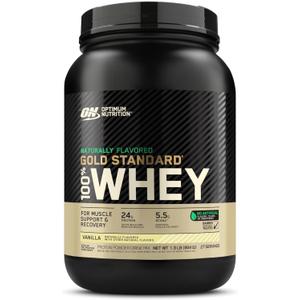 Optimum Nutrition Gold Standard 100% Whey Naturally Flavored Protein Powder, Vanilla, 1.9 Pound (Packaging May Vary) Best Before 10/01/2026 Optimum Nutrition Gold Standard 100% Whey Naturally Flavored Protein Powder, Vanilla, 1.9 Pound (Packaging May Vary) Best Before 10/01/2026