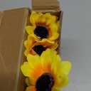 SallyFashion 25pcs Fake Sunflowers Heads - 2.8 Artificial Spring Flowers for DIY Crafts, Wedding, Home Decor & Birthday Party