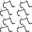 LIGHT DUST Utility Heavy Duty Pegboard Hooks - 8Pack Peg Board Accessories for Hanging Tools Fit 1/4" Peg Holes - Pegboard Organizer Large Tool Holders for Garage Workshop Shed