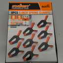 HORUSDY 8-Pack Spring Clamps Heavy Duty, 5-inch Large Plastic Clamps for Crafts with 2-3/8Inch Jaw Opening for DIY, Gluing, Clamping and Securing