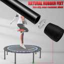 Newan 40"-48" Silent Mini Trampoline Fitness Trampoline Bungee Rebounder Jumping Cardio Trainer Workout for Adults-Max Limit 330lbs