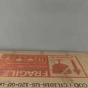 48" 24" Half Moon LED Mirror for Bathroom, Lighted LED Vanity Mirror with Backlit, Anti-Fog,Dimmable 3-Color Lights, Frameless Irregular Smart Mirror