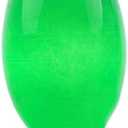 Novelty Lights 25 Pack C9 Ceramic Outdoor Christmas Replacement Bulbs, Green, E17/C9 Intermediate Base, 7 Watt
