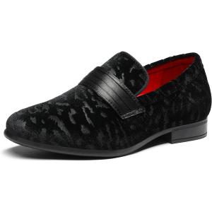 Bruno Marc Boys Dress Shoes Slip-on Loafers Formal Tuxedo Shoes, Size 1 Little Kid, Black