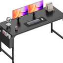 PRAISUN 55'' Computer Desk with Fabric Storage Bag