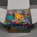 120 Pcs Fidget Toys Pack, Pop Sensory Party Favors Set Gifts for Kids Adults Boy Girl Stocking Stuffers Autistic Bulk Goodie Bag Filler Treasure Box Classroom Prizes School