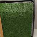 FURWAY Dog Grass Pad with Tray Artificial Grass Puppy Pee Pad for Dogs, Reusable 4-Layer Training Potty Pad with Tray, Quick Absorbent Indoor & Outdoor Portable Dog Patio Potty ( 35.4"x23.6")