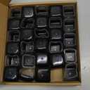 28 Pcs Chair Leg Sliders for Carpet, Square Chair Leg Floor Protectors Glides, Silicone Furniture Leg Protectors Caps, Carpet Protectors Table Feet Teflon Covers Pads (Fit:1-1/8" ~ 1-1/2")