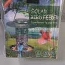 SWEETFULL Solar Bird Feeders for Outside Metal Outdoor Hanging,Wild feeders as Gift Ideas Lovers Garden Yard Patio Cardinals (ChewProof,Heavy Duty Weather Resistance 2LBs)