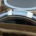 SuperGlow 9" Round Shaped Dual-sided Lighted Makeup Mirror, 1X/5X Magnifying Vanity Mirror, Brightness 1000Lux, 360 Degree Rotating Adjustable Brightness Mirror, Brushed Nickel Finish